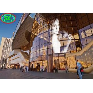 China Indoor P3.9-7.8 Full Color Transparent Led Display Screen Smd Curved
