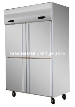 3 Layers Shelf Commercial Upright Freezer , Stainless Steel Fridge 500L 1000L