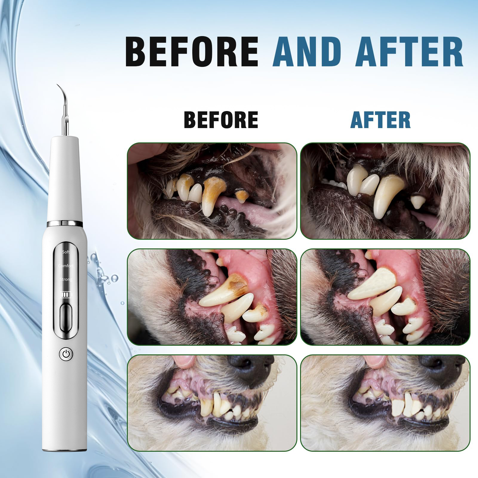 240V Dog Teeth Cleaning Ultrasonic Machine USB Ultrasonic Cleaner For Dogs Teeth