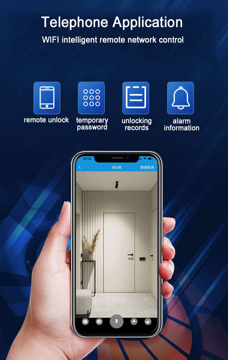 Xhome Video Call Lock Safety Apartment Electronic Door Locks