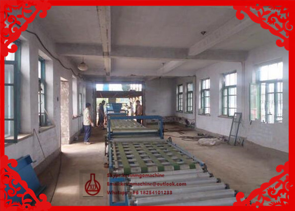 Two Sides Cold Pressure Formed WPC Door Machine , Seamless MgO Board Production Line