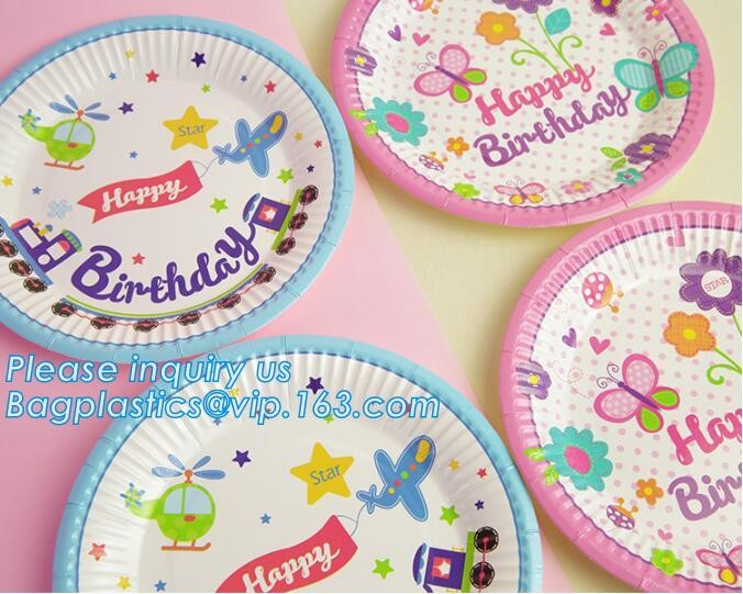 Party supplies, custom printing table rose gold paper biodegradable dinner disposable plate,Compostable Eco Friendly Env