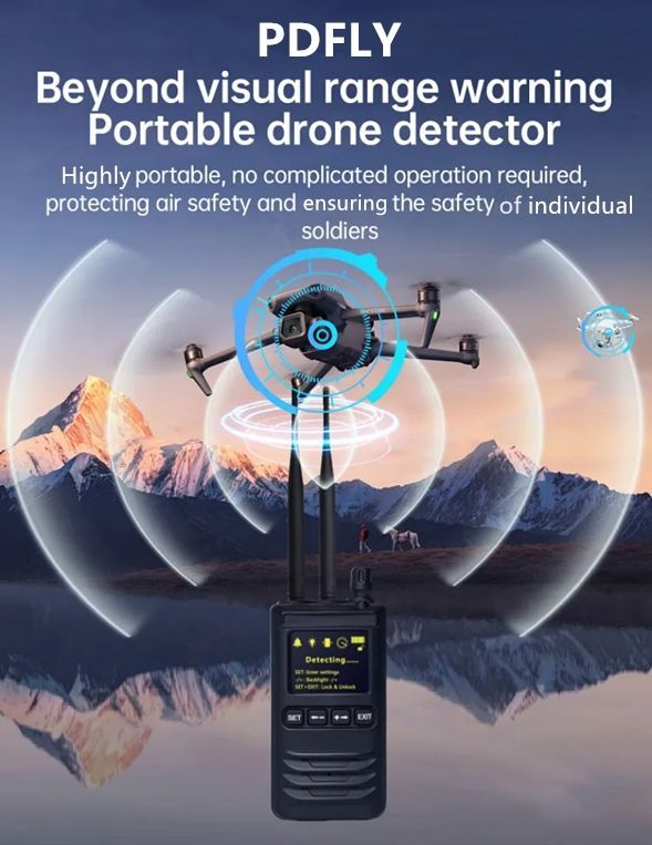 Hand-Held 400MHz-6GHz Full Band 1-2km Range Detection Wireless Alarm System Signal Detector