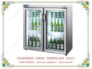  OP-301 Beer Drink Cooler Stainless Steel Frame Beer Display Freezer Manufactures