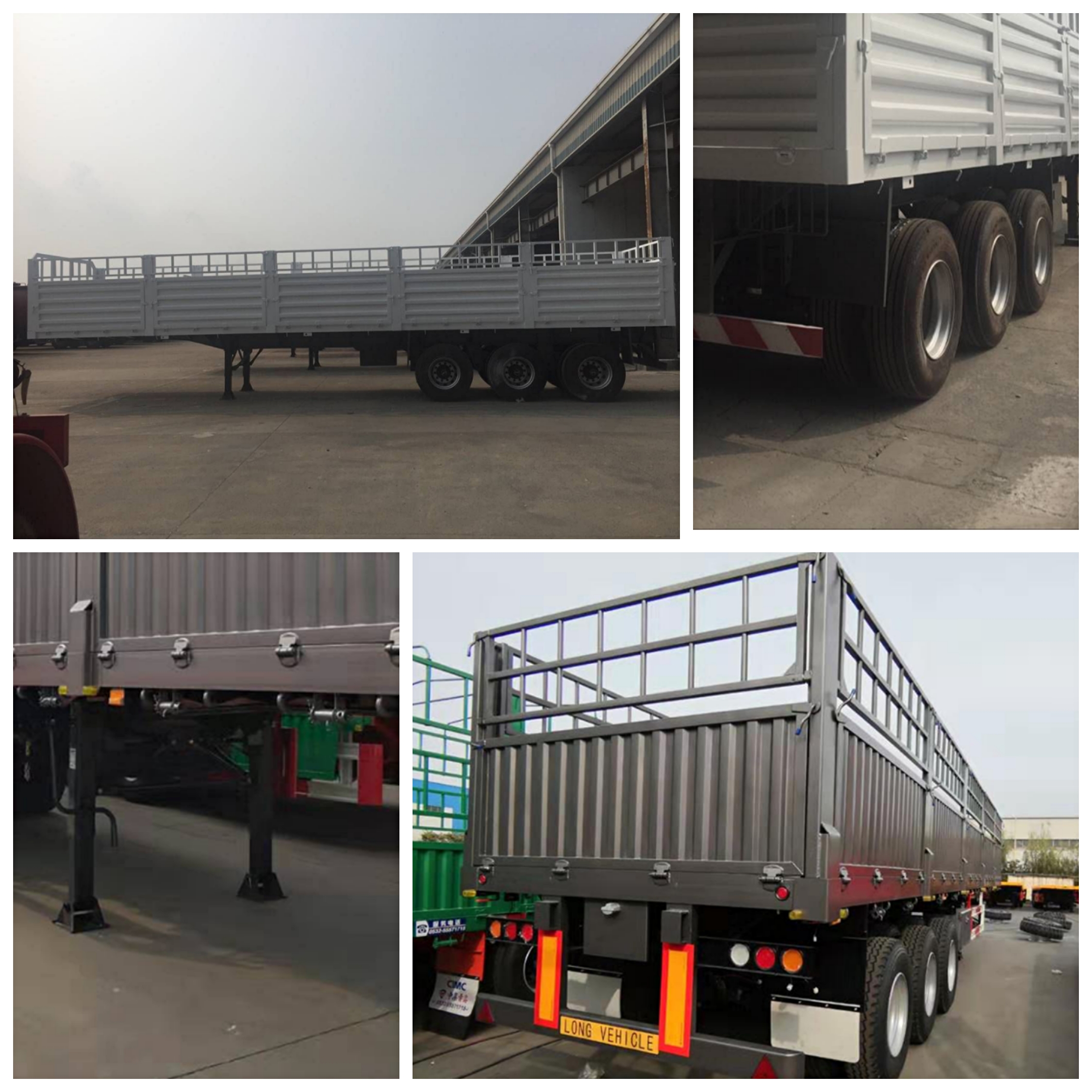 sinotruk 60 ton 4 axles storehouse trailer