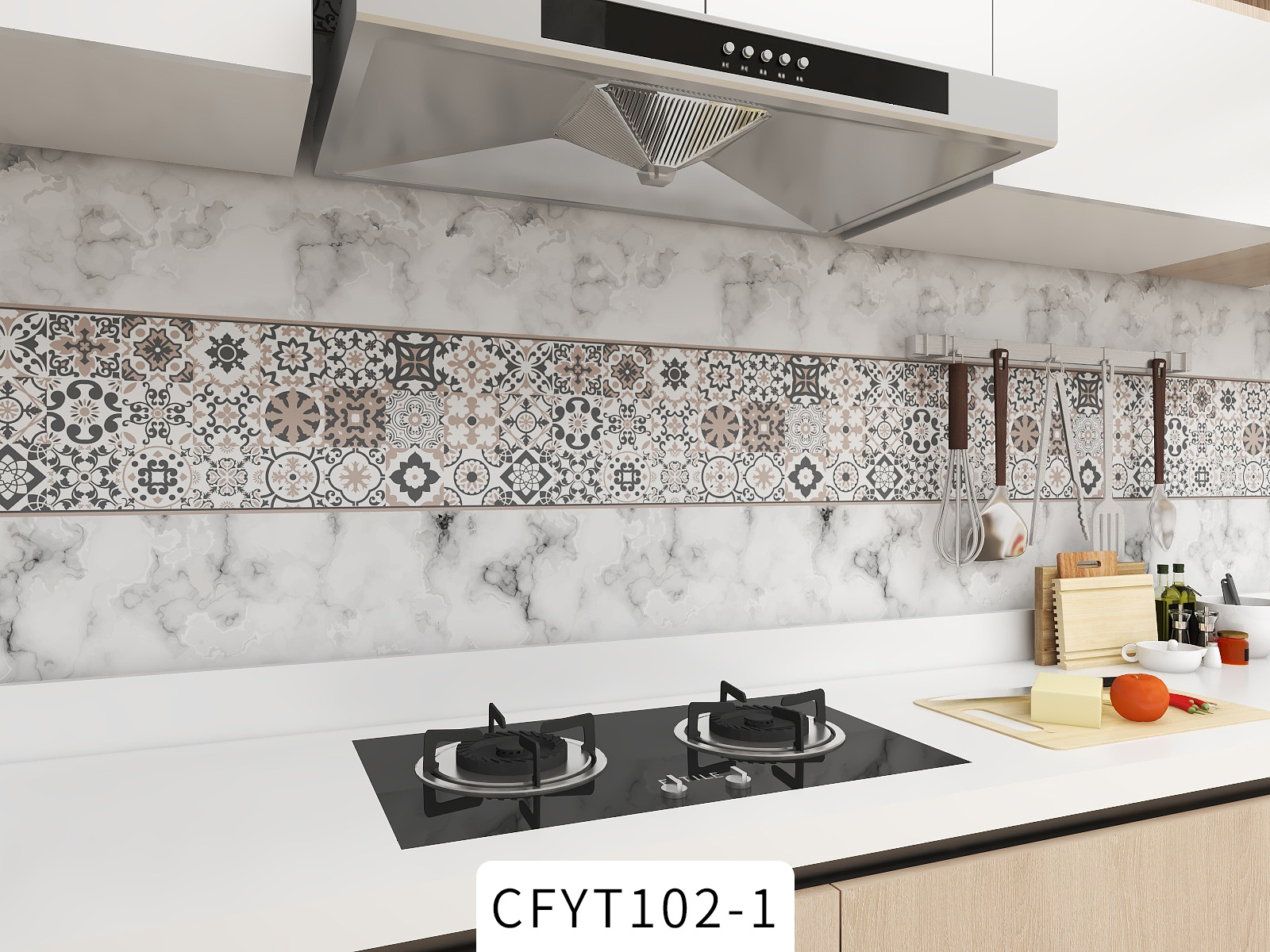 Self Adhesive Removable Decorative Tile Stickers for Wall Peel and Stick Moroccan Tiles Backsplash Waterproof Kitchen