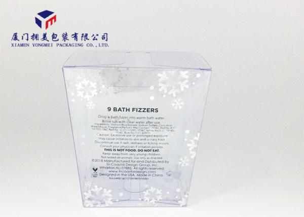 Bath Set Hard Plastic Box Packaging Trapezoid Shape Clear PVC Packaging 11cm