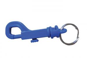  Spring-Loaded Gate Key Ring Clip , Key Chain Holder With Thumb Trigger Manufactures