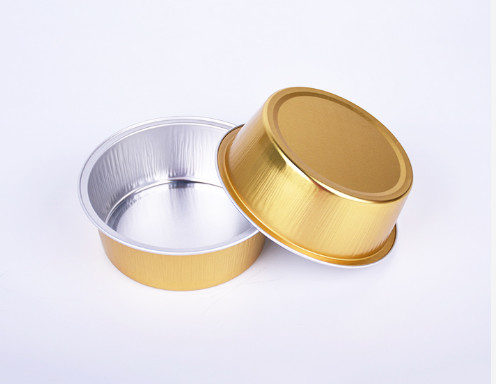 Disposable Aluminum Drinking Cups 150ml Aluminum Baking Cups With Lids