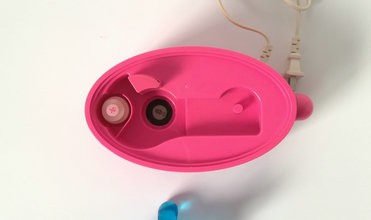 Pink Household Moist Air Humidifier , Fog Nozzle Design Air Mist Humidifier