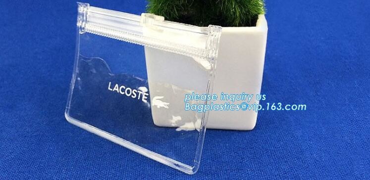 Plastic Bag OEM Custom PVC Loop Handle Image Printed Plastic Shopping Bag,Promotional Clear Waterproof Plastic Cosmetic