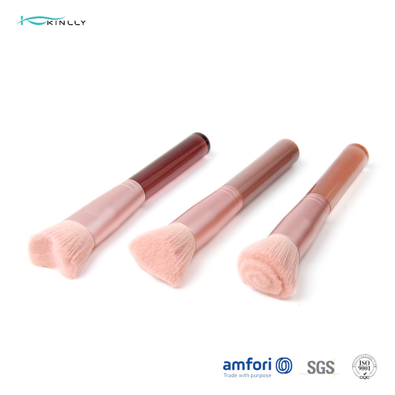 Acrylic Handle Opp Bag BSCI Makeup Kabuki Brush