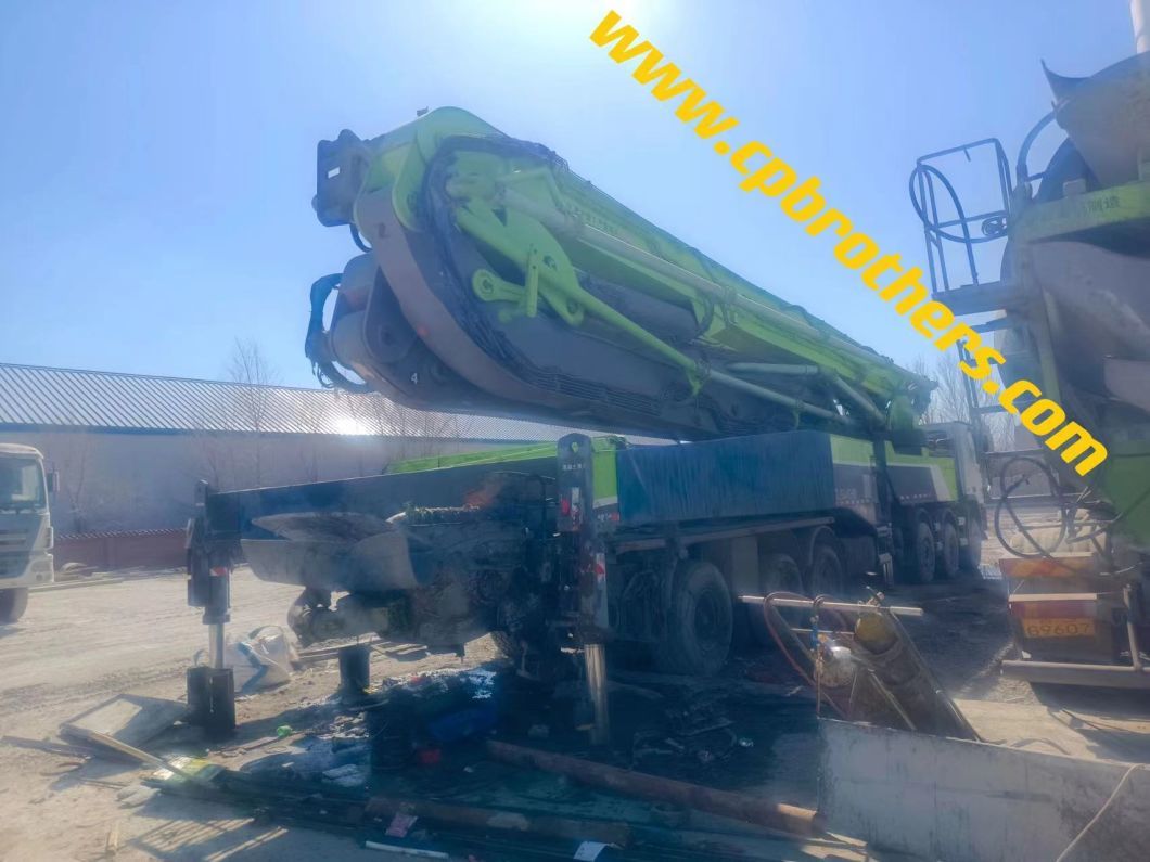 Used Concrete Pump Truck 73m Zoomlion Heavy Equipment Truck Mounted Pump