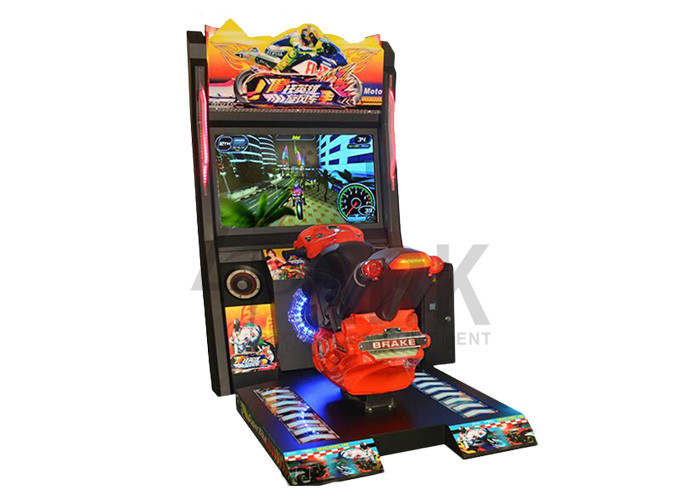 Shopping Mall Coin Operated Moto Simulator / Motorcycle Racing Arcade Machine