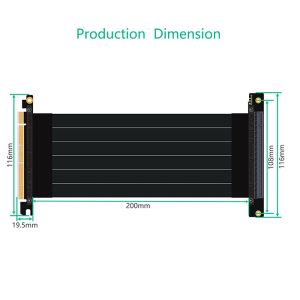 PCI- E 3.0 16X Graphics Card Vertical Kickstand With RGB LED Light And PCI-E