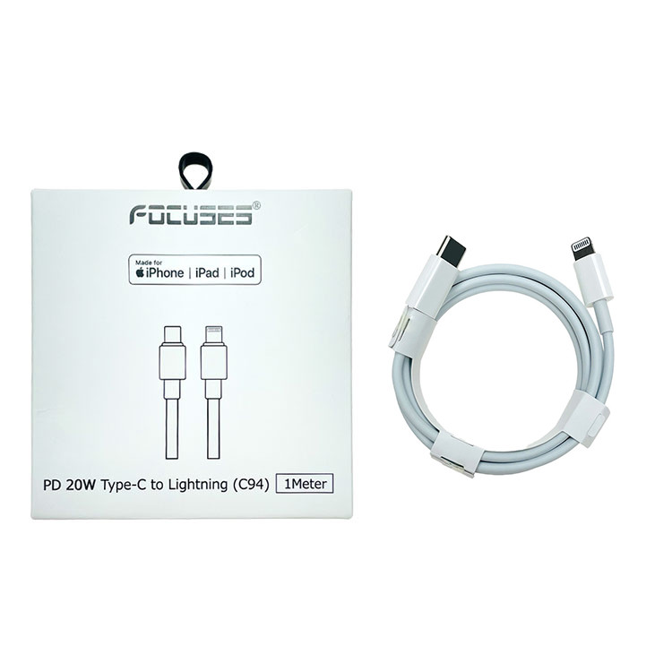 MFI Original USB C94 Lightning Cable custom length 1m 2m 3ft 6ft