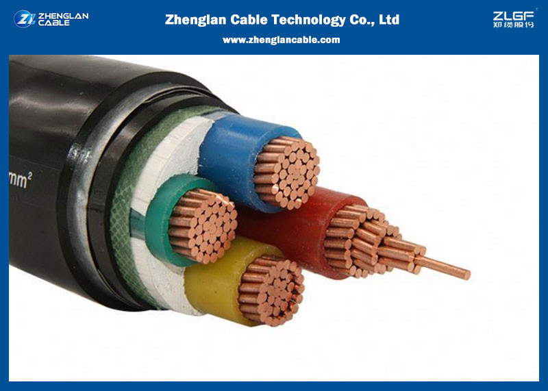 0.6/1KV 4 Core 75sqmm Low Smoke Zero Halogen Cables Armoured Copper XLPE