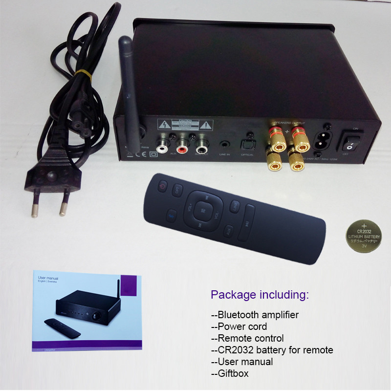 Desktop Wireless Audio Amplifier Class D HiFi Power Amplifier Inside ES9023 DAC Chip