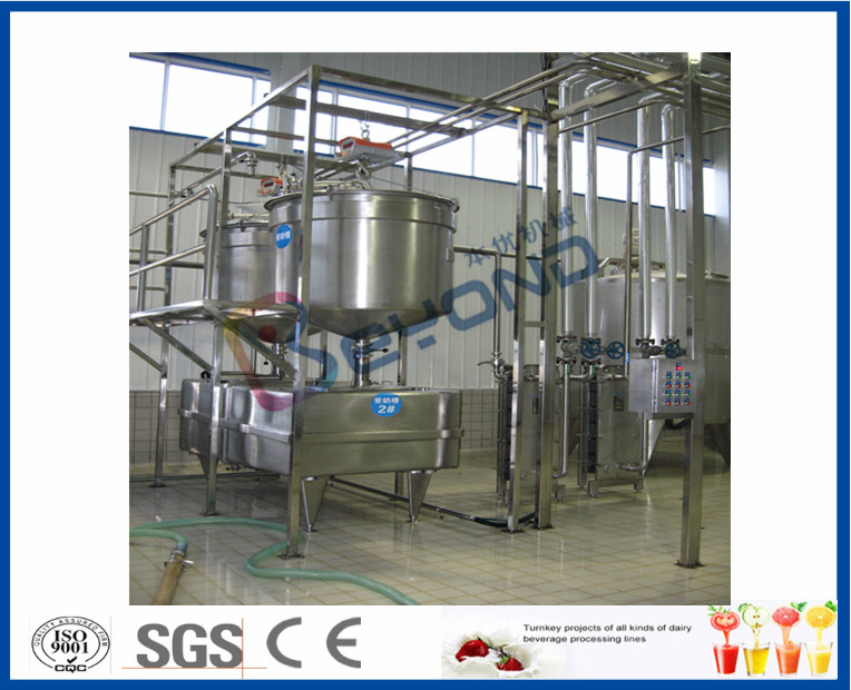 1000LPH 2000LPH 3000LPH Industrial Yogurt Making Machine With 100ml Plastic Cups Package