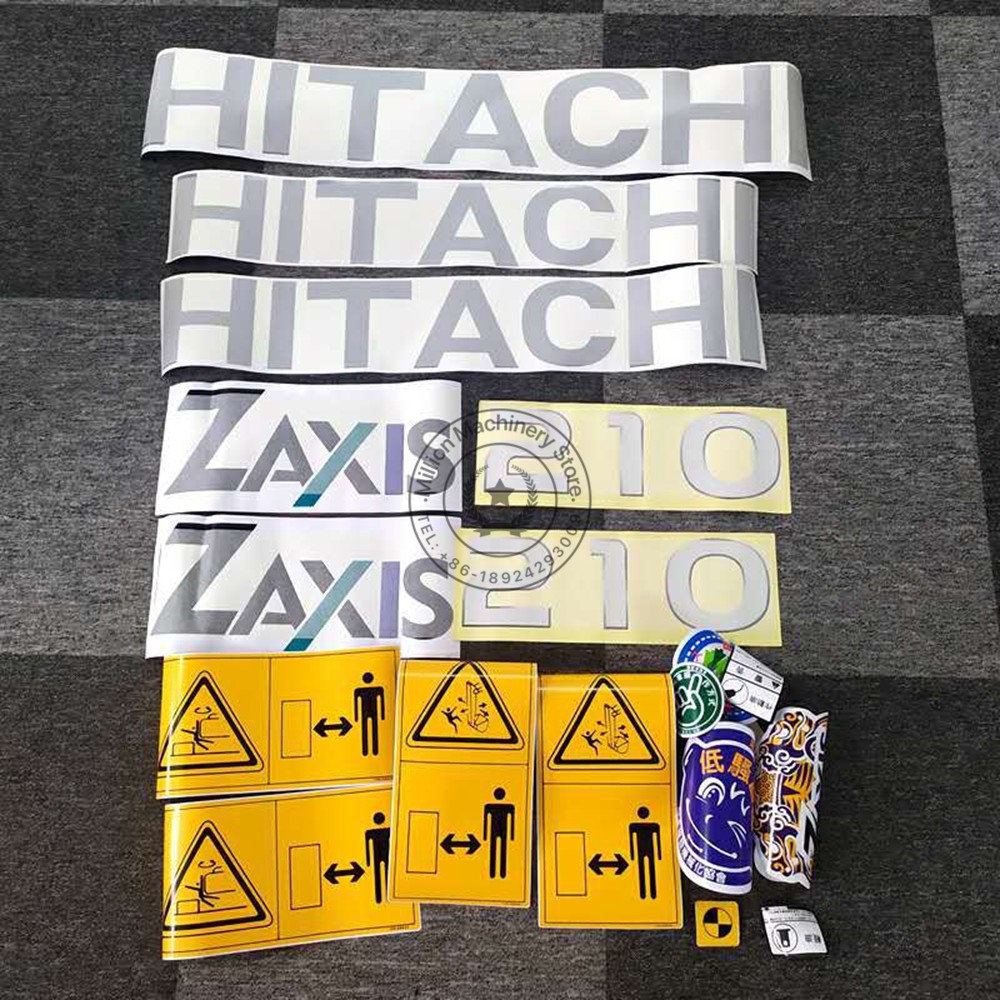 IOS9009 Excavator Sticker Pinup Picture Parts For Hitachi ZX60 ZX70 ZAX130H ZAX150 ZAX200 ZAX210