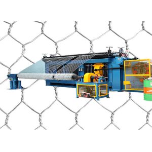 Straight Reverse Hexagonal Wire Mesh Machine PLC Control