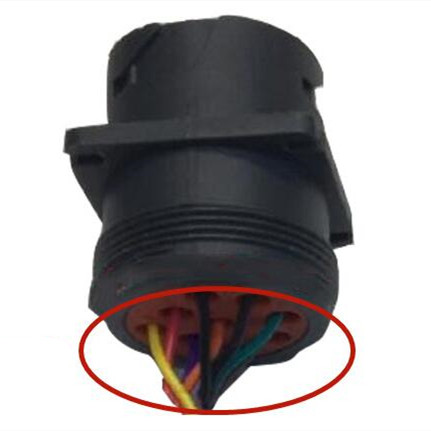 Deutsch 9 Pin Type 1 J1939 Male with Square Flange to Open End Cable