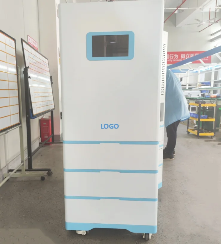 Stacked High Voltage Solar Lifepo4 Lithium Battery Cabinet All In One Lithium Batteries Inverter Storage