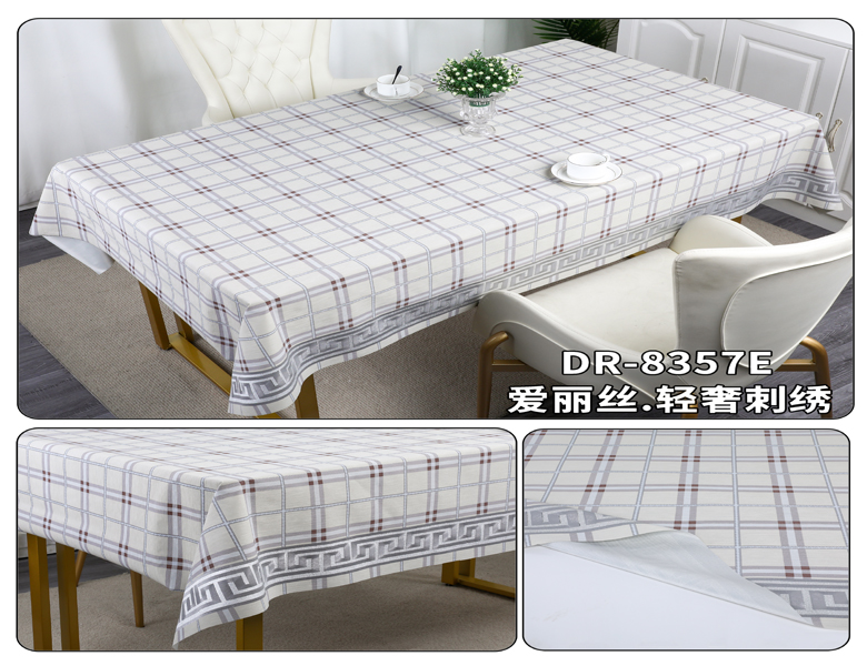 Waterproof PVC Plastic Rectangle Children Table Cloths Denim Toalhas de Mesa for Home