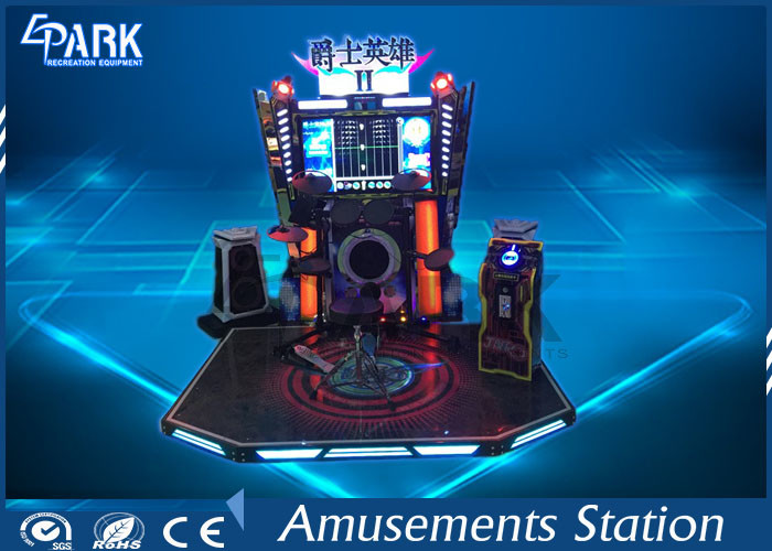 Electric Music Arcade Jazz Drum Simulator Coin Pusher