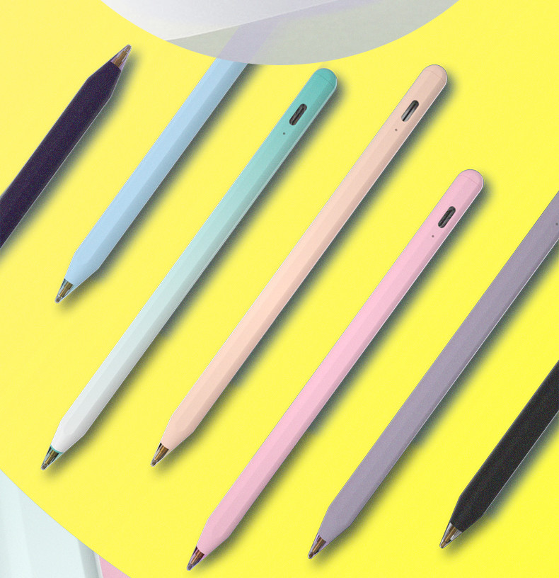Palm Rejection Active Stylus Pen Ipad Fast Charging Black Color