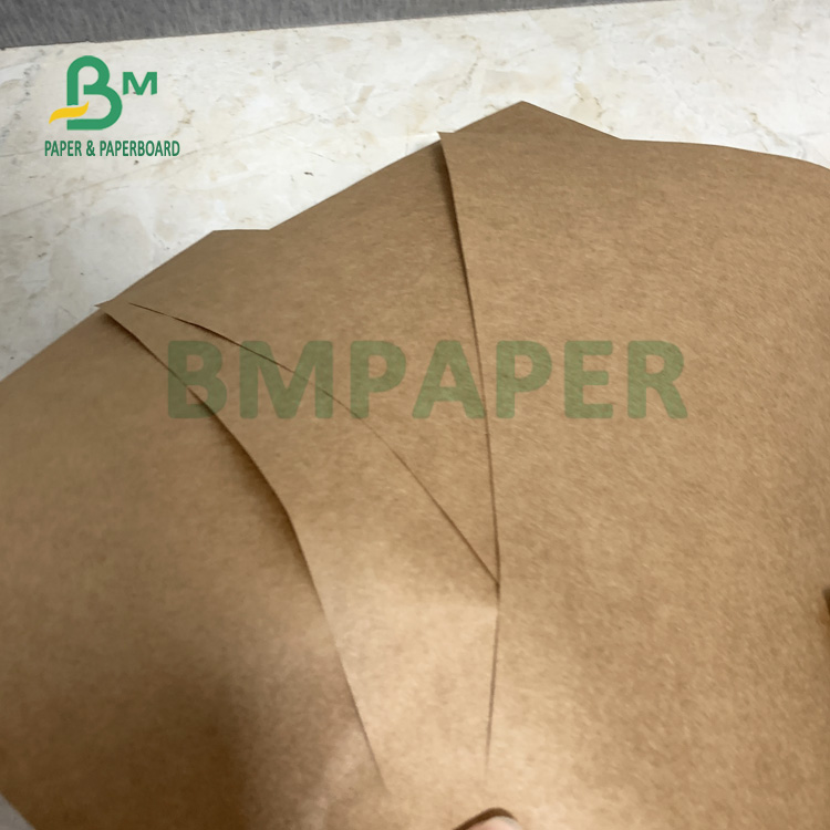 80gsm Dark Brown Kraft Liner Paper For Rice Bags High Strength