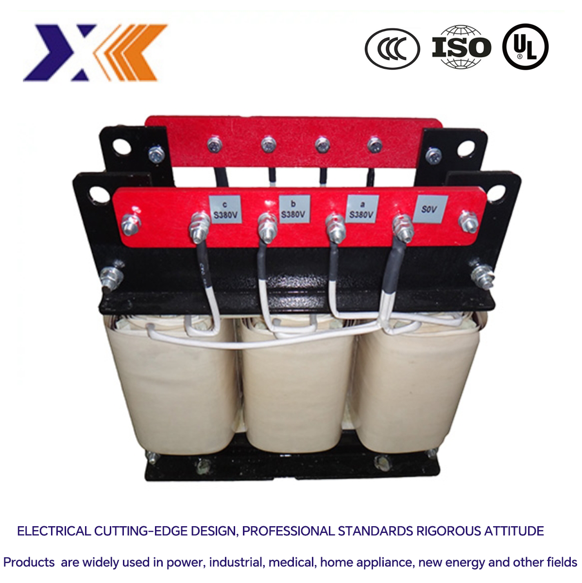 Customizable High Voltage and Power Three Phase Audio Transformer for Energy Devices
