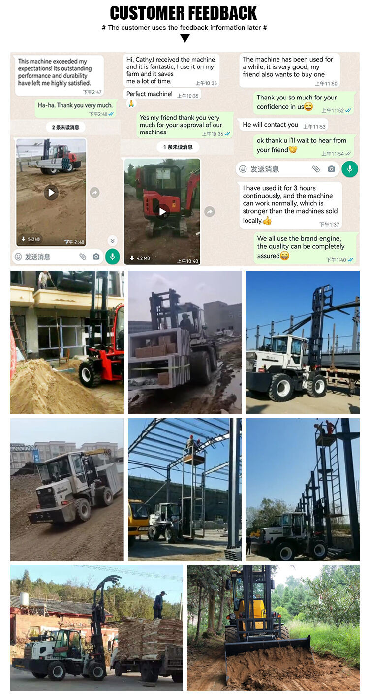 Construction 300kg 500kg 700kg Small Skid Loader With Bucket
