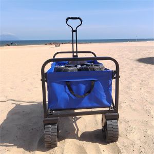 PP Wheel Retractable Collapsible Folding Wagon Garden Transporting Cart