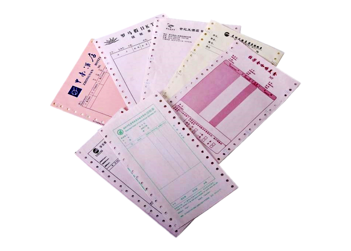 Coated NCR Paper in Coils Virgin Wood Pulp Material Colorful Offset Printability
