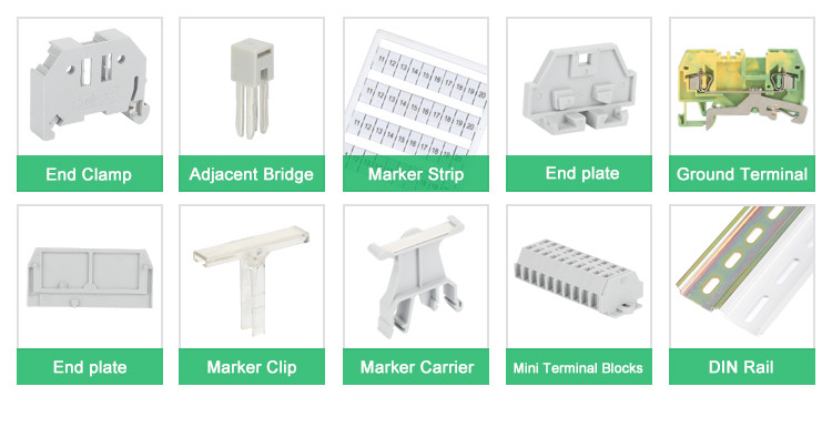 262-301 Spring Terminal Connector Mini Rail Type Single Pole Compact Structure Design