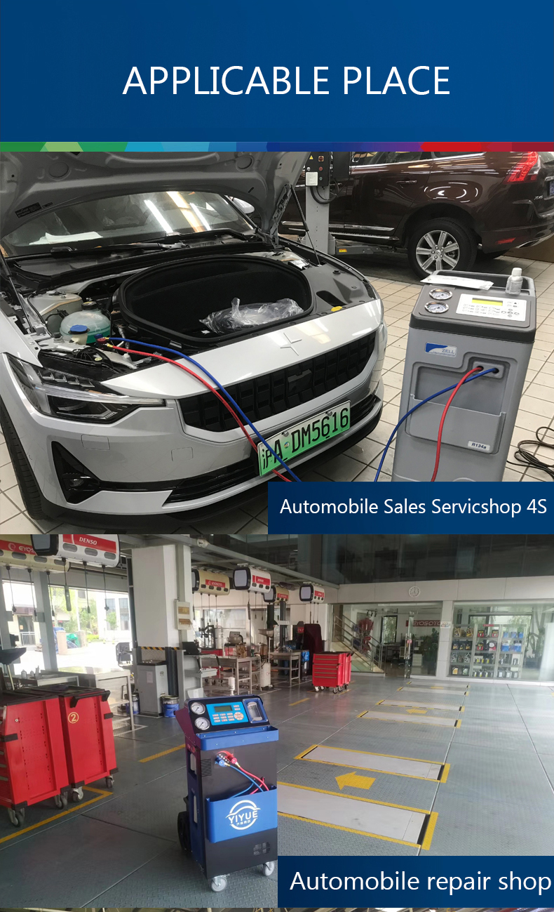 Refrigerant Car Aircon Flushing Machine AC 134a Freon Recovery Machine