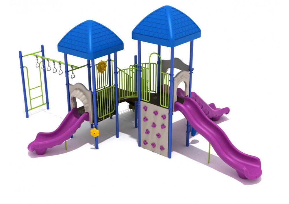 OEM Outdoor Water Playground Plastic Slide Playhouse For Kids Play