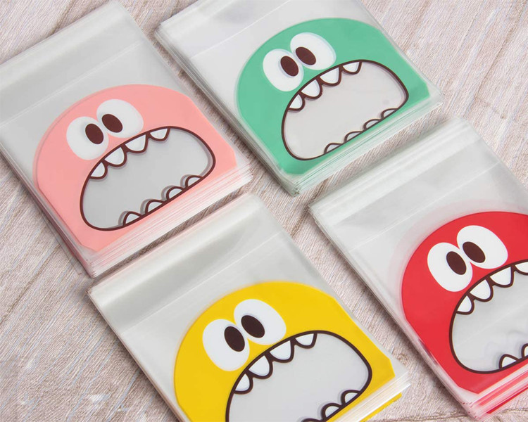 3.9 X 3.9 Inches Big Mouth Poly Packaging Bag Cookie Cellophane Pouch