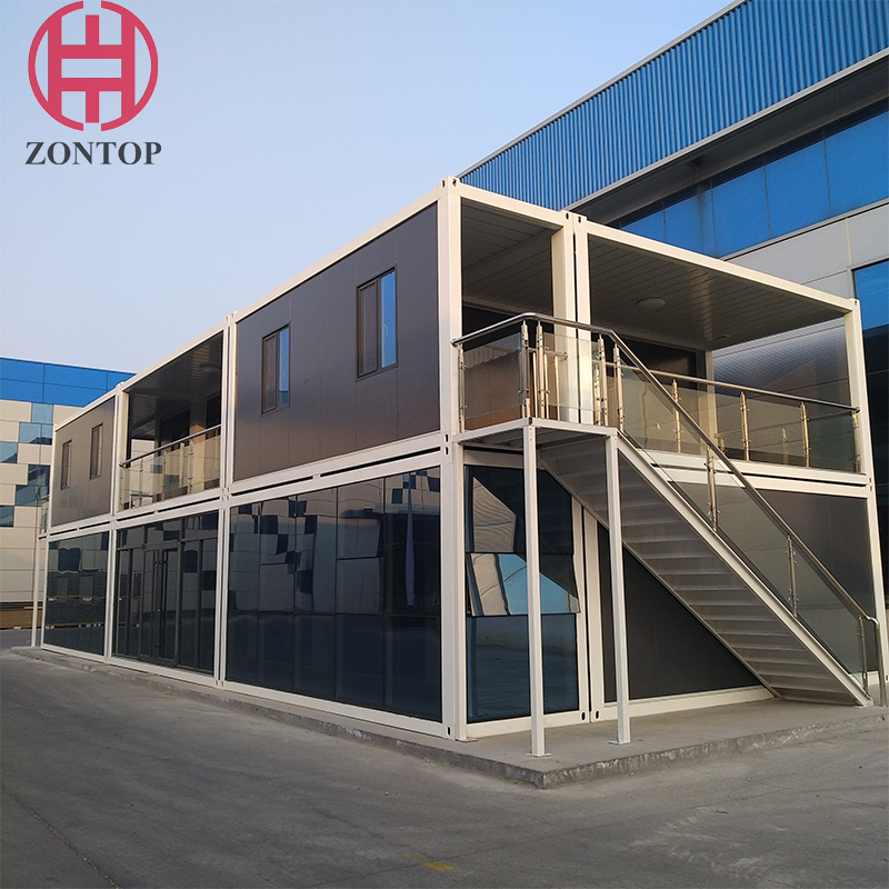 Zontop China Luxury Modular Shipping Flat Pack Prefabricated Home Prefab Container Houses
