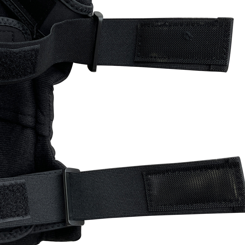 Motor-Rider Knee and Elbow Protectors with Hook and Loop Straps and Customizable Logo