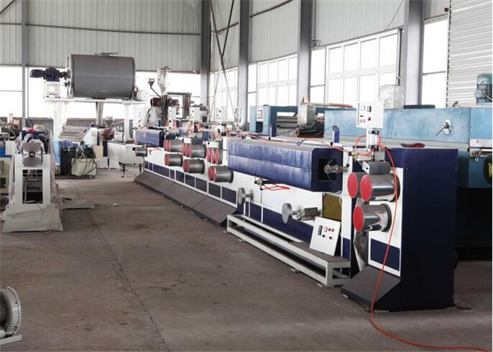 Packing Belt , Drawbench Plastic Strap Making Machine 65 Screw Diameter