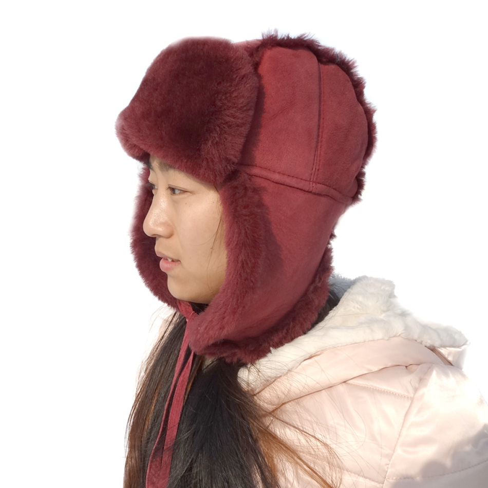Trooper Style Earflap Military Winter Hat , Girs Adults Toscana Ushanka Fur Hat