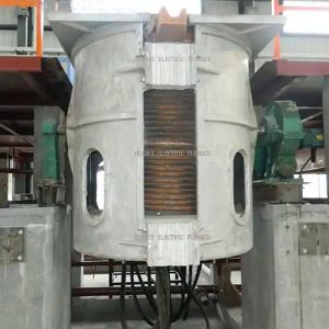 China Efficientr Iron Induction Melting Furnace Made Of Aluminum Shell  / Aluminum Shell Furnace  with Easy Operation on sale