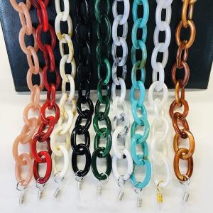  High quality fashion matte color face mask chain acrylic link masking chain For Sale Manufactures