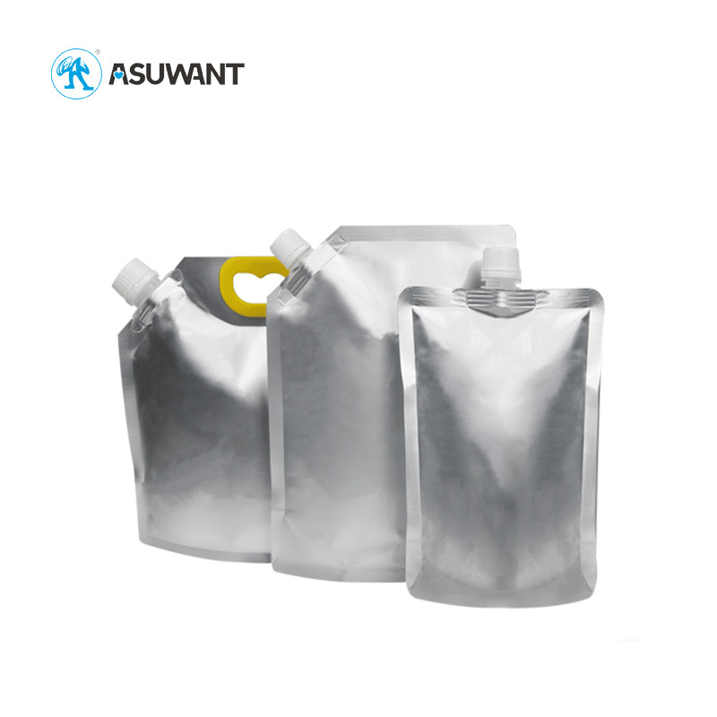 1000ml 1L 2L Large Clear Spout Pouch With Handle For Oil Water Liquid