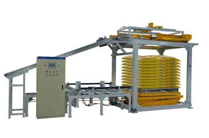 Plastic Cement Palletizer Conventional Bag Palletizer Safety Conveyor
