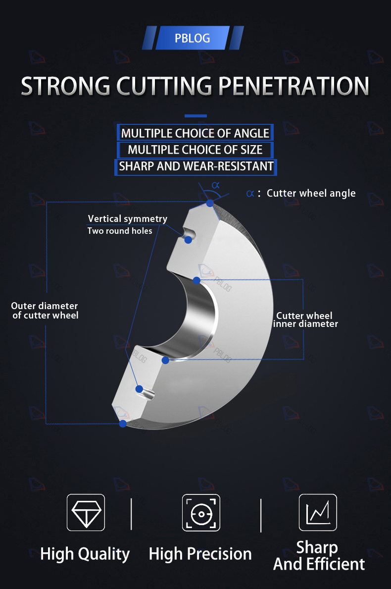 High quality sharp glass divider tool CNC glass cutting machine cutter head