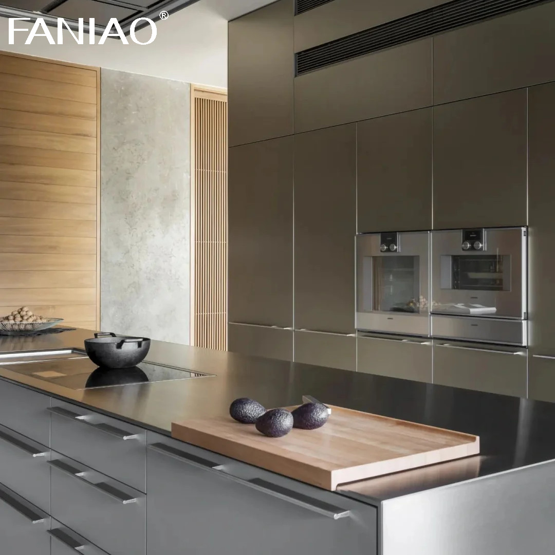 Smart Kitchen Furniture Cupboards Luxury Stainless Steel Modern Kitchen Cabinet