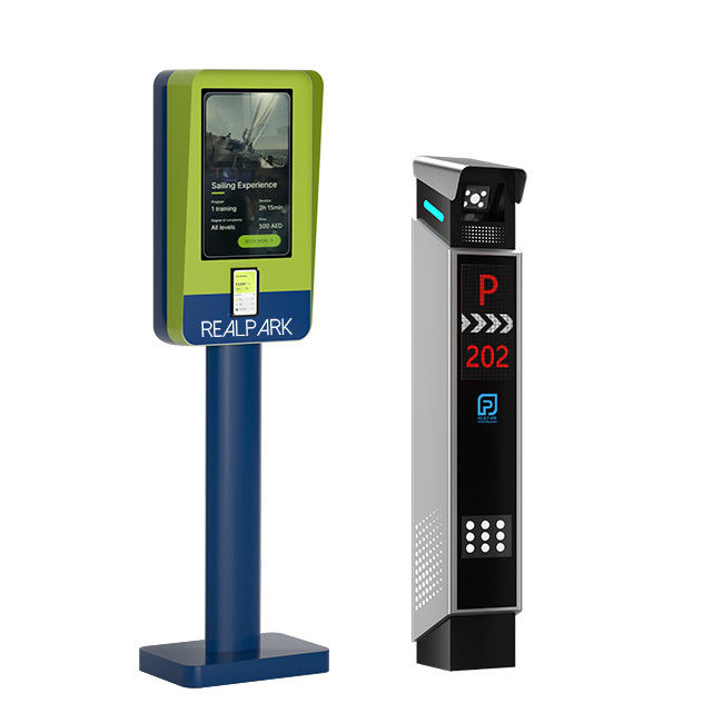 21.5-inch LCD Touchscreen Quick Exit Payment Kiosk for Easy Parking Fee Transactions in LPR Systems
